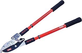 Amtech U2880 Telescopic Ratchet Anvil Heavy Duty Lopper, Tree and Branch Cutters, Can be Extended Over 31.5" Red, Black