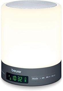 Beurer WL50 Wake Up Light | Daylight Table Lamp | Helps to Support The Sleep Rhythm | LED Technology | FM Radio with 10 Memory Spaces | Bluetooth & Aux Input | 3 Light Levels