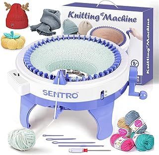 SENTRO 48-Needle Knitting Machine - Versatile Circular Knitting Loom Machine for Adults, Perfect for Crocheting and Knitting Projects - Ideal for Beginners and Experts