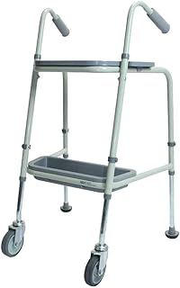 NRS Healthcare Duo Height Adjustable Walking Trolley, P23129, Pebble Grey