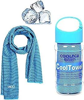 VAKKI Cooling Towel, Ice Cold Sports Sweat Towel for Instant Relief perfect for Cooling Scarf Neck,Forehead, Wristband, Bandana, Stay Cool from Over Heating During All Kinds of Sports and Exercise