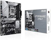 ASUS Prime Z790-P, an Intel Z790 LGA 1700 ATX motherboard with PCIe 5.0, three M.2 slots, 14+1 DrMOS, DDR5, Realtek 2.5 Gb LAN, HDMI, DP, USB 3.2 Gen 2x2 Type-C, front USB 3.2 Gen 2 Type-C