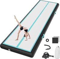 Inflatable Tumbling Gym Mat 10cm/20cm high 2M/3/4M/5M/6M/7M/8M/9M/10M/11M/12M Inflatable Air Gymnastics Mat Training Mats Gymnastics tumbling mat with Air Pump