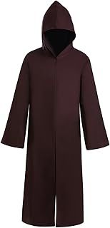 Unisex Halloween Chirstmas Cape Hooded Cloak Jedi Robe Cosplay Party Knight Hoodie Costume for Adult(Real Picture)