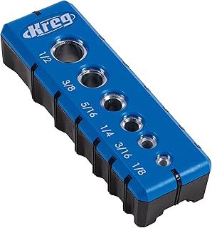 Kreg Portable Drilling Guide - 6 Hardened Drill Guides for Carpentry - Craftsman Tool Accessory - Holiday Home Improvement Gifts for Him