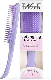 Tangle Teezer | The Naturally Curly Wet Detangler Hairbrush for 3C to 4C Hair | Reduces Frizz | Purple Passion