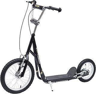 HOMCOM Adult Teen Push Scooter Kids Children Stunt Scooter Bike Bicycle Ride On Alloy Wheel Pneumatic Tyres