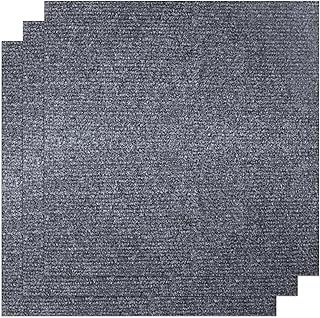 30 x Self Adhesive Carpet Tiles, 30x30cm Easy to Peel and Stick Floor Tiles, Non-Slip Hardwearing Grey Carpet Tiles Floor Covering for Office Living Room Bedroom
