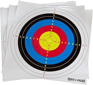 Pack of 20 Wollowo Archery & Crossbow Paper Target Faces 42x42cm