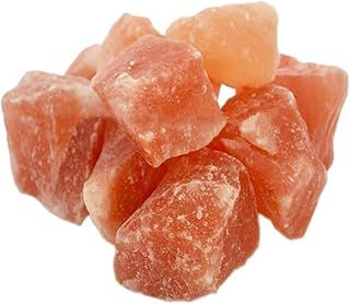HSD 100% Authentic Pure Natural Glow Pink Himalayan 50-70mm Rock Salt Crystal Rocks Chunks - Salt Chunks Food Grade Lick Stones Bath Salt Spa Inhaler Therapy Rock Salt Crystals (1 Kg Salt Chunks)