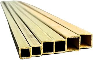 Beginner's Stop-Motion Animation Metal Kit - Square Brass Telescopic Tubing 1/8", 5/32" 3/16" (.014" Wall x 12" Long) 2 Pieces Each per Pack
