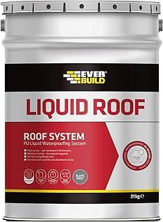 Everbuild Liquid Roof | All Weather Roofing System Ideal for Concrete, Mortar and Metals - Slate Grey - 21 kg