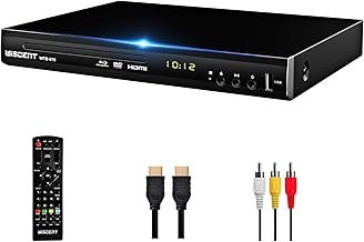 Blu-Ray DVD Player, Full HD 1080p Home Theater Disc System, Region B/2 Blu-Rays,Multi Region DVDs, HD Blu-Ray DVD Player for TV with USB/Coaxial Audio/HDMI/AV