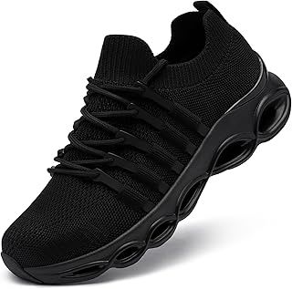 Safety Trainers Mens Steel Toe Cap Trainers Cushioning Breathable Light Weight Anti Smashing Fashion Comfortable Safety Shoes Work Trainers