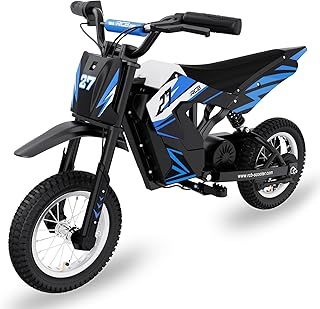 R9X Kids Electric Motorcycle, electric motorblike with powerful motor, 5/7.5/15.5 MPH Speed Modos, Range 9.3Miles, 12 inch pneumatic tires, Electric bikes for kids age 3-12