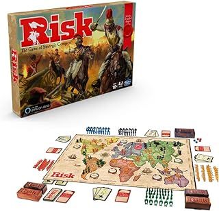 Risk Game With Dragon; For Use With Amazon Alexa; Strategy Board Game Ages 10 And Up; With Special Dragon Token
