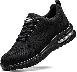 Rona Shoes Safety Shoes Safety Trainers Steel Toe Cap Trainers Work Shoes Steel Toe Shoes Lightweight Comfortable Stylish Non Slip for Men Women Ladies