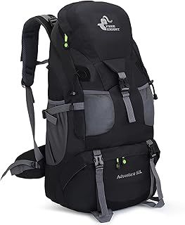 Bseash 50L Hiking Backpack, Water Resistant Lightweight Outdoor Sport Daypack Travel Bag for Camping Climbing Touring