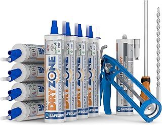 Dryzone Damp Proofing Cream 310ml - DPC Injection Kit: 12m Coverage (9" wall) - BBA Approved Rising Damp Treatment