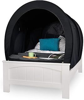 Snuggy Pod Bed Canopy - Great for Kids Privacy Curtains | Blackout, Portable, Lightweight & Breathable Fabric | Foldable Design for Boys and Girls | Use for Indoor Tents & Play Forts | Blackout, King
