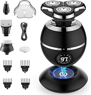 Electric Razor for Men, 2025 Upgrade Electric Shavers, Cordless Rechargeable 3D Shaver for Men, Wet/Dry Mens Shaver, Waterproof Electric Razor Grooming Kit