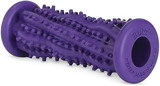Rubz Foot Roller Massager for Plantar Fasciitis Pain Relief, Massage Feet, Relaxes Muscles, Supports Circulation, Latex Free, Purple, Oversized V4550250-O/S, Multi Colored