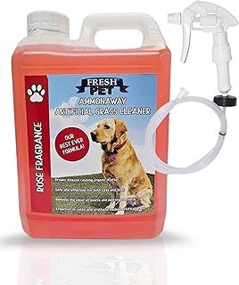 Artificial Grass Cleaner Dog Pet Friendly Disinfectant Deodoriser Concentrate Ammonaway Rose Fragrance (2L with Spray)