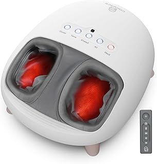 COMFIER Foot Massager Machine with Heat, Shiatsu Feet Massager, Foot Warmer, Remote Control, Customizable Settings for Home Office Use, Gifts for Women Men
