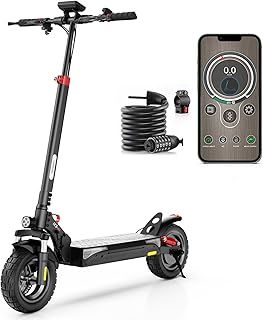 iScooter iX3 Electric Scooters Adult, 10" Pneumatic Off-road Fast Electric Scooter with Lock, APP Control, 40KM Range, 3 Speed Modes, 4 Shock Absorbers, Fast Charging, Foldable E Scooter