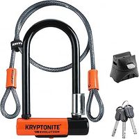 Kryptonite Evolution Mini-7 Bicycle U-Lock w/ 4’ KryptoFlex™ Double Loop Cable