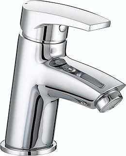 Bristan Orta Chromed Bathroom Basin Sink Monobloc Single Hole Mixer Tap Faucet with Clicker Pop Up Waste (OR BAS C)