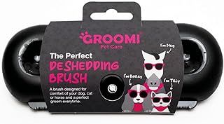 Deshedding & Grooming Brush for Dogs, Cats, Horses & Rabbits - Gentle & Effective Pet Grooming Tool, Wide Shallow Comb, Smooth Groomer for Cats, Dogs and Horses, Grooming Comb - Pink