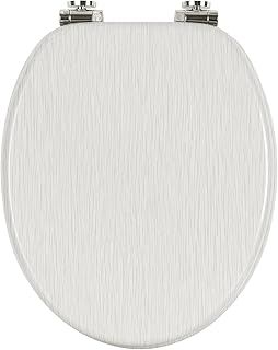 WOLTU Wooden Toilet Seat, Soft Close WC Seat with Strong Hinge Ideal for Standard Toilet