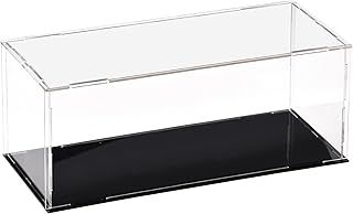 sourcing map Acrylic Clear Display Case Box Dustproof Protection Showcase Cube Collectibles Show Box 25x10x10cm