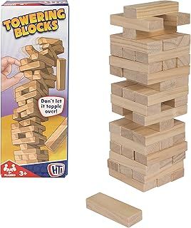 HTI Tumbling Tower Family Game | Fun Toys For All The Family | Perfect & Fun Gift For Any Child | Mini Travel Games for Kids Great Family Fun Entertainment | Suitable For Ages 3+