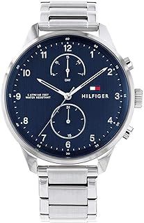 Tommy Hilfiger Analogue Multifunction Quartz Watch for Men with Silver Stainless Steel Bracelet - 1791575