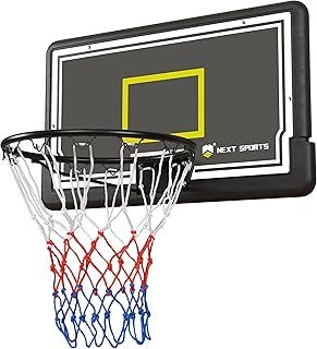 Wall Mounted Basketball Hoop Outdoor and Indoor Backboard Rim and Net Set, Multi-Color