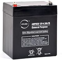 NX, 12V Battery, 12 Volt 4.5ah battery, 12V 4.5Ah Lead Acid Rechargeable Battery For General purpose, Scooter, Quad Bikes, Childrens Kids Toy Car Ride on Battery, Ride on Motorcyle battery