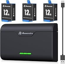 Replacement Hero 13 Battery Charger Kit - 2-Pack 2100mAh Enduro Rechargeable Batteries with 3-Channel Fast Charger, Fully Compatible with Hero 13 Black for Reliable Performance