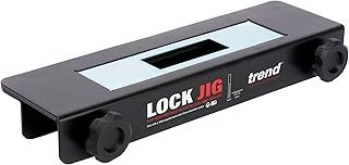 Trend Lock Jig Kit for Routing Face-Plate Recess and Mortise, 34-58mm Wide Doors, LOCK/JIG