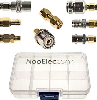 Nooelec SMA Adapter Connectivity Kit - Set of 8 Adapters for NESDR SMArt (RTL-SDR) and Other SMA Software Defined Radios w/Portable Carrying Case