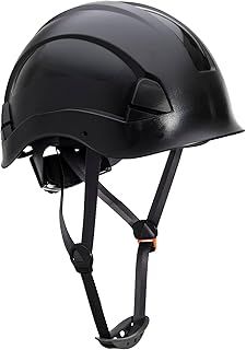 Portwest PS53 Safety Hard Hat - Height Endurance Lightweight Construction Safety Helmet Unvented ABS Shell with 6 Point Harness
