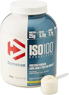 Dymatize ISO 100 Smooth Banana 2,2 kg - Whey Protein Hydrolysat + Isolat Powder
