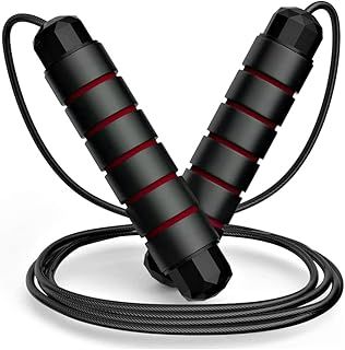 Skipping Rope - Jumping Rope Adjustable For Men Women Kids - Jump Rope For Exercise Fat burning Workout Home or Gym personal Training Rope