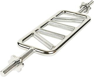 Mirafit 1" Multi Grip Tricep Weight Bar and Spinlock Collars