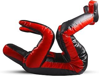 Daan Mma Grappling Dummy Judo Punching Bag Dummy BJJ Wrestling Dummy Sitting Position Brazilian JIU Jitsu Submission Self Defense Training Vinyl Dummy 170cm UNFILLED, Black
