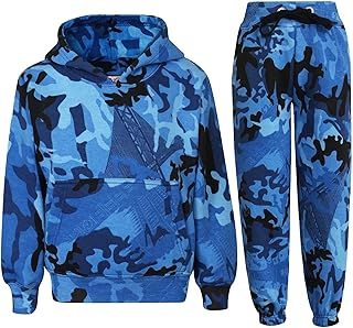 A2Z 4 Kids Girls Boys Unisex Plain Tracksuit Hooded Sweat Hoodie & Bottom Jogging Suit Joggers Age 5 6 7 8 9 10 11 12 13 Years