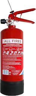 All in One Fire Extinguisher (2 Litre / 2 kg) - Multipurpose Extinguisher for ALL FIRES inc. Li-ion Battery Fires! - Safety & Emergency Equipment for Home, Kitchen, Fireplace, Grill, Caravan