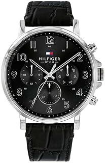 Tommy Hilfiger Analogue Multifunction Quartz Watch for men with Black or Brown Leather strap