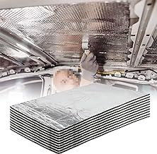 10 Pcs 7mm Car Sound Deadener Deadening Mat,40cm×25cm 1sqm Noise and Heat Insulation Close Cell Foam Material with Self-Adhesive Auto Waterproof Moistureproof Damping Sheets